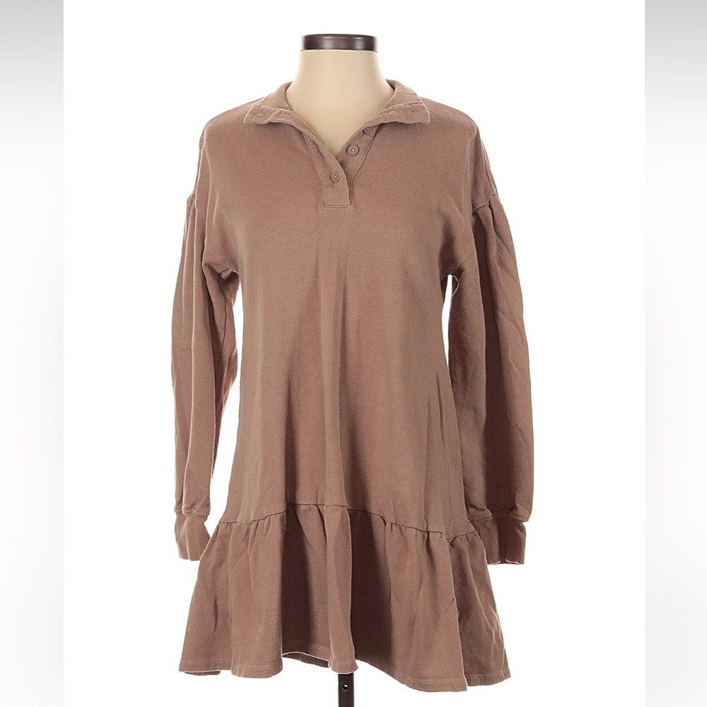 Z Supply Elegant Tan Casual Dress